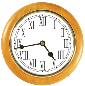 Maine Roman 8'' Cherrywood Clock