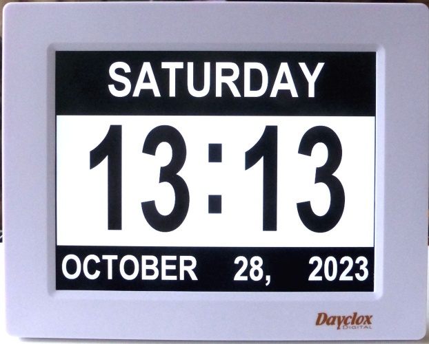 8" Digital Clock DayClox