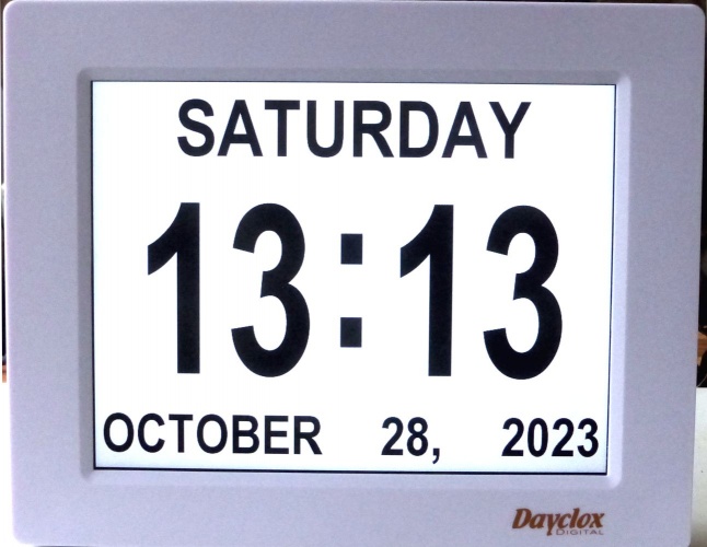 8" Digital Clock DayClox