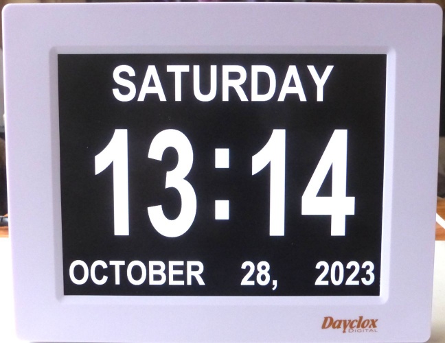 8" Digital Clock DayClox