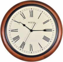 12'' Walnut Wood 12 hour Clock